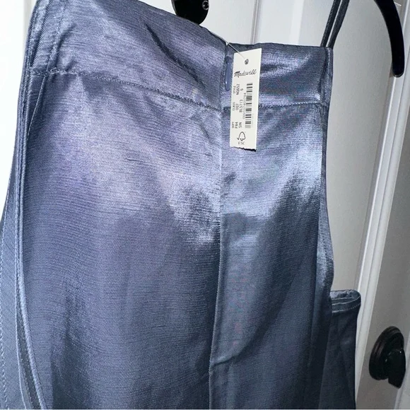 Madewell Linen Indigo Dress size 6 - Picture 7 of 8